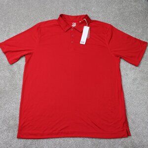 Cutter & Buck DryTec Northgate Polo Shirt NWT Mens XLT XL-Tall Red Short Sleeve